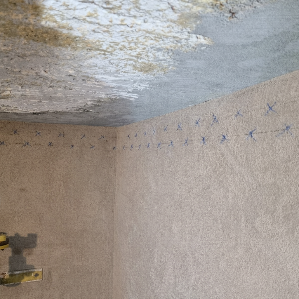 Vorbereitung und Markierung der Horizontalsperre