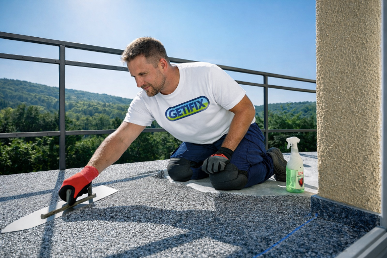 Getifix-wb Mitarbeiter Balkonsanierung